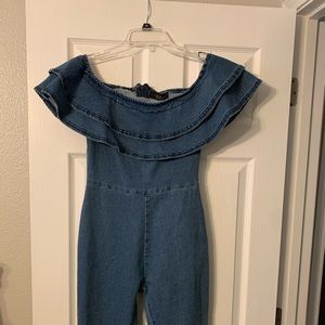 Akira Denim Jumpsuit